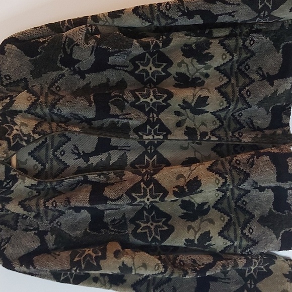 Vintage Barrage Icelandic Fleece Jacket Deer Print Size Large - Picture 5 of 6